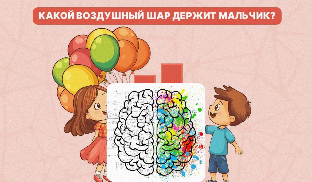 Musíme zjistit, jaký balonek chlapec drží / koláž s fotografií Moje